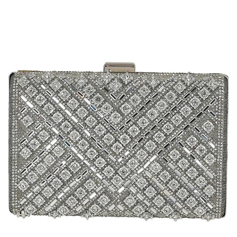 Women's Beaded Structured Clutch