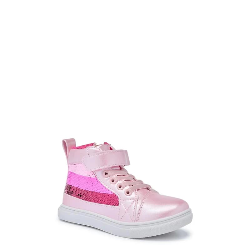 Youth Girls' Reverse Sequin High Top Sneaker