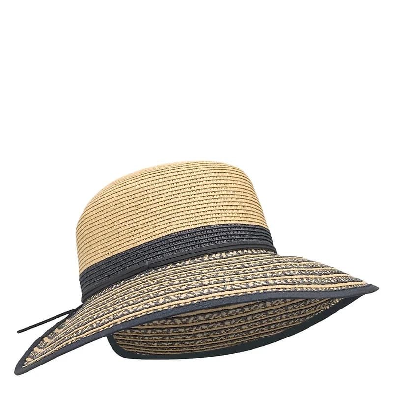 Stripe Brimless Floppy Hat